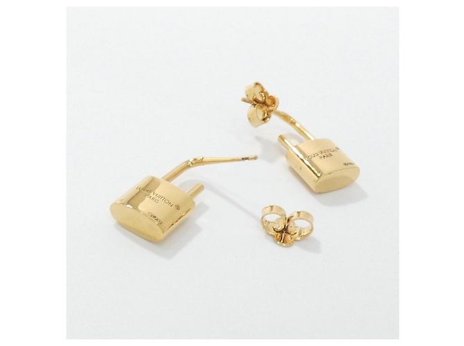 Orecchini Louis Vuitton Caduna Heart Marrone D'oro - vista 4