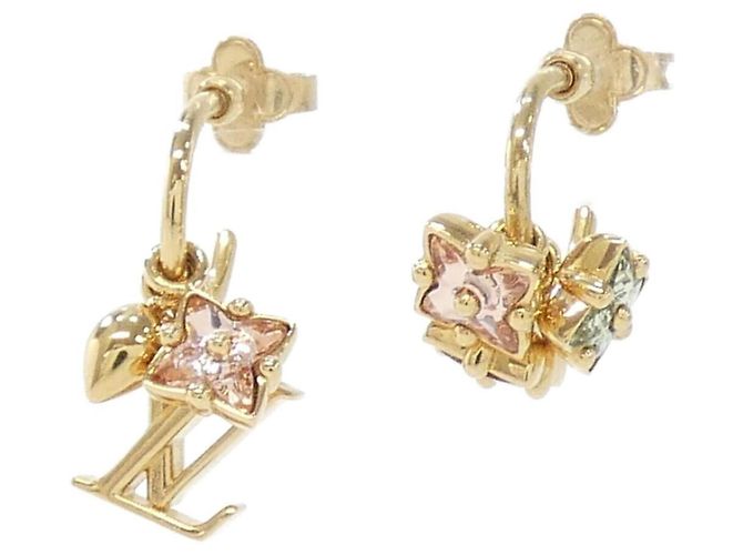 Orecchini Bouclédreilles Louis Vuitton Marrone D'oro Verde chiaro - vista 2