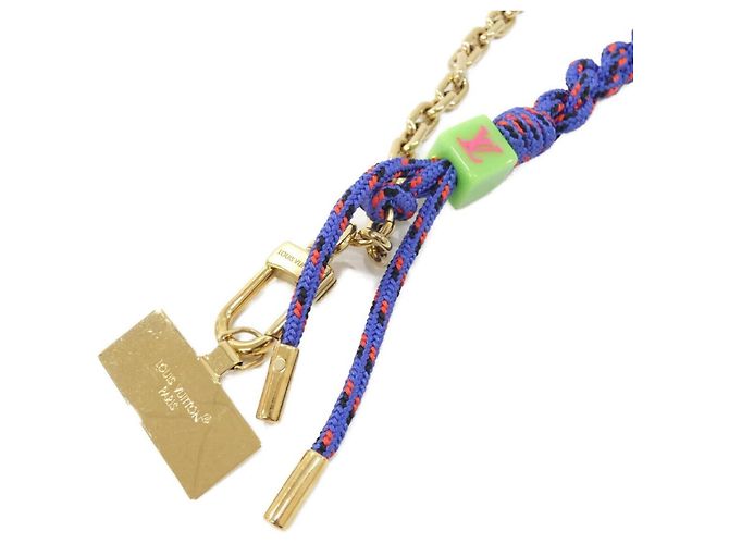 Lanyard per telefono Louis Vuitton Blade M03744 Blu D'oro - vista 3