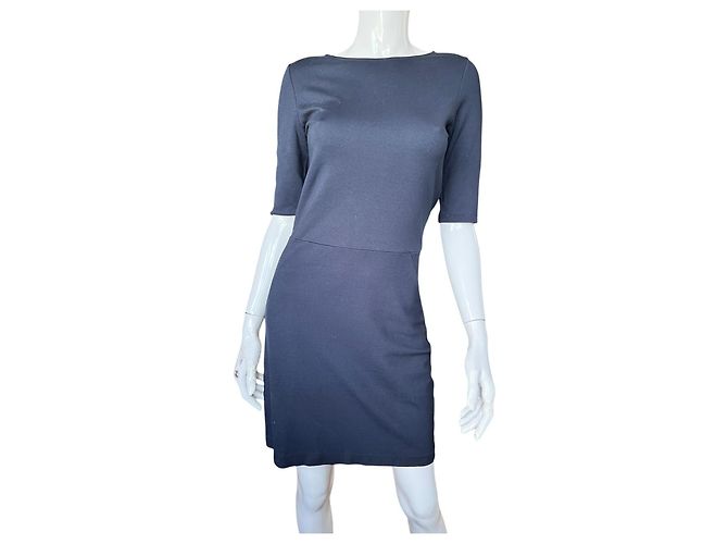 Filippa K Vestido Ajustado de mezcla de viscosa azul marino Azul oscuro - vista 2