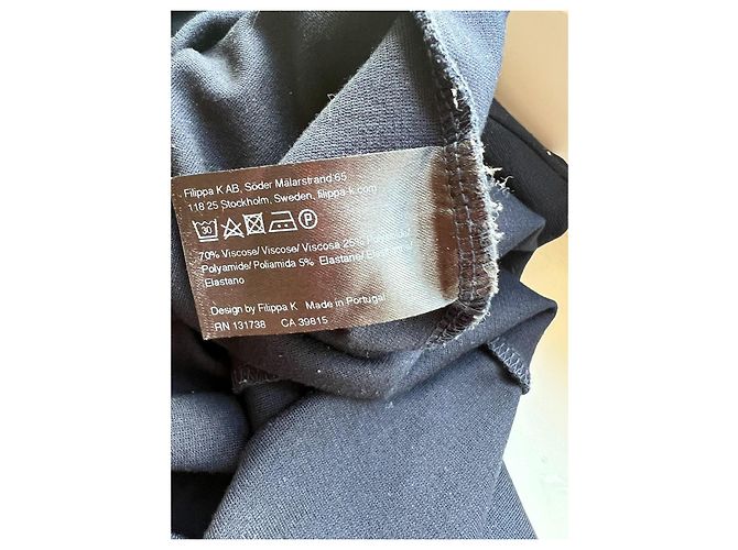Filippa K Vestido Ajustado de mezcla de viscosa azul marino Azul oscuro - vista 5