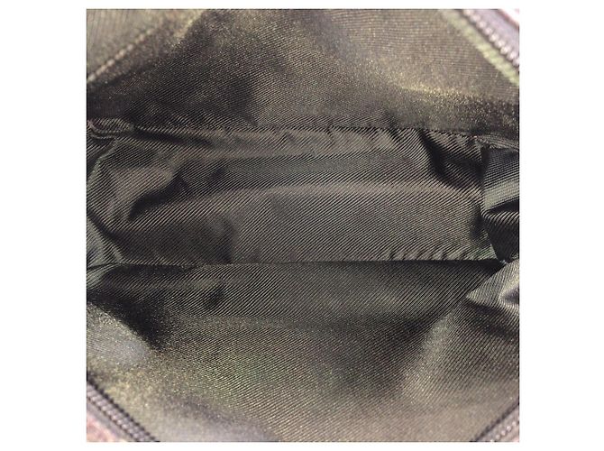 Borsa a tracolla Gucci in tela GG marrone scuro e pelle - vista 9