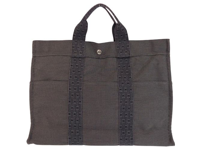 Hermès Hermes Herline MM Tote Tasche Grau - Ansicht 2