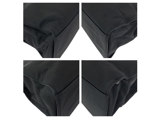 Borsa Tote Gucci Bamboo Nylon Nero - vista 3