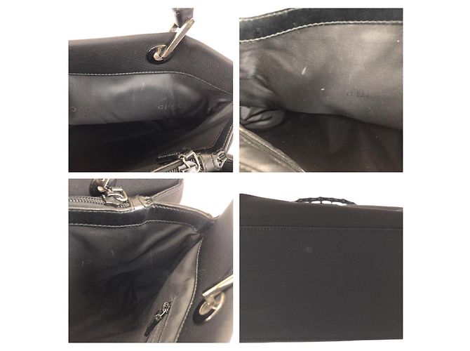 Borsa Tote Gucci Bamboo Nylon Nero - vista 6