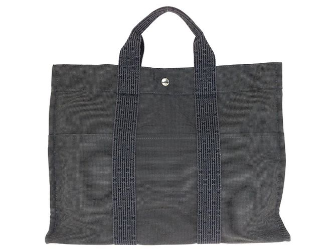 Hermès Hermes Herline MM Tote Tasche Grau - Ansicht 2