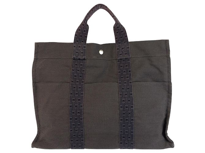 Hermès Hermes Herline MM Tote Tasche Grau - Ansicht 2