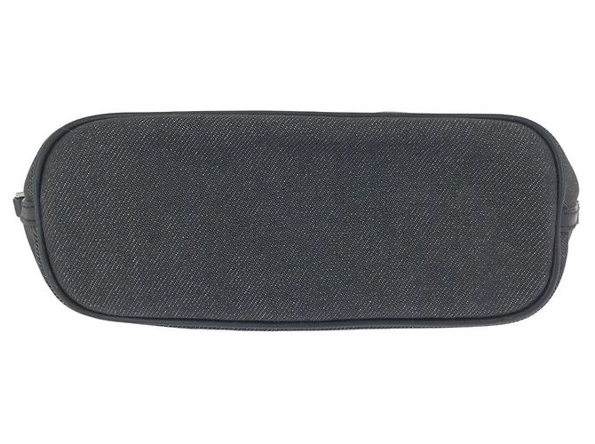Pochette accessorio in denim e pelle Gucci Nero - vista 10