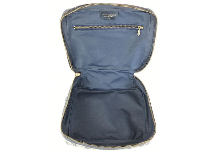 Pochette in tela GG Supreme e pelle Gucci Grigio - vista 8