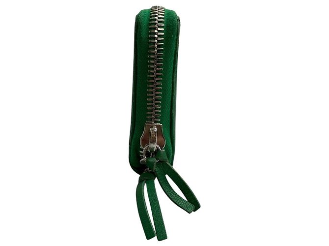 Balenciaga Green Leather Long Wallet - view 3