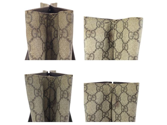 Gucci GG Supreme Canvas Leder Tote Bag Braun - Ansicht 5