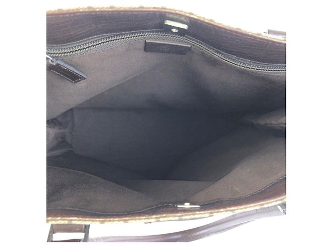 Gucci GG Supreme Canvas Leder Tote Bag Braun - Ansicht 9
