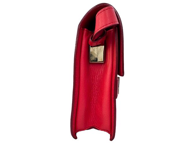 Mini borsa a tracolla Madame in pelle rossa Delvaux Rosso - vista 2