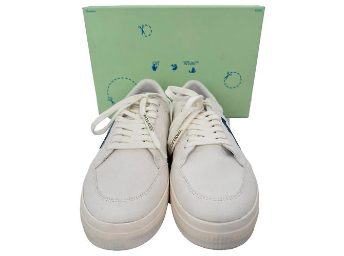 Off White Sneakers vulcanizzate Off-White in tela bianca Bianco Crudo - vista 12