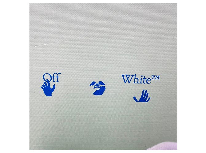 Off White Sneakers vulcanizzate Off-White in tela bianca Bianco Crudo - vista 14