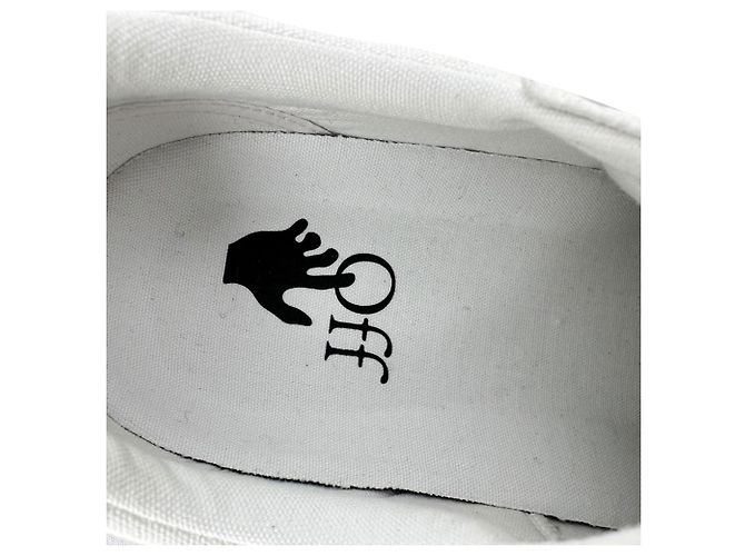 Off White Sneakers vulcanizzate Off-White in tela bianca Bianco Crudo - vista 16