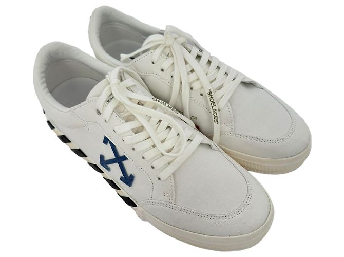 Off White Sneakers vulcanizzate Off-White in tela bianca Bianco Crudo - vista 5