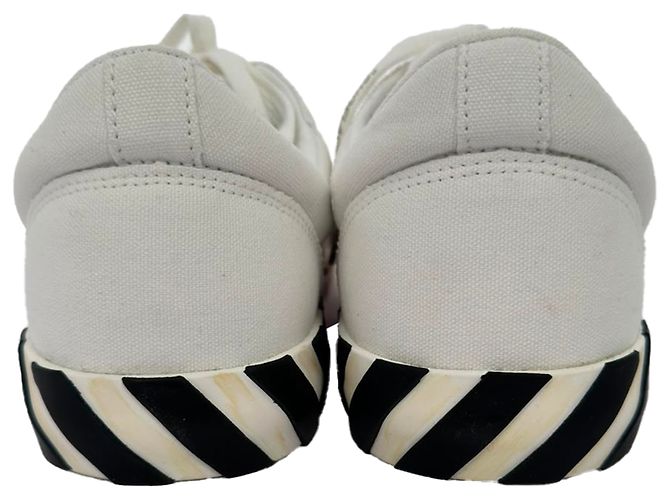 Off White Sneakers vulcanizzate Off-White in tela bianca Bianco Crudo - vista 6