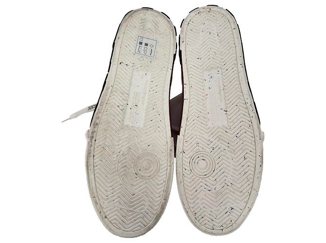 Off White Sneakers vulcanizzate Off-White in tela bianca Bianco Crudo - vista 7