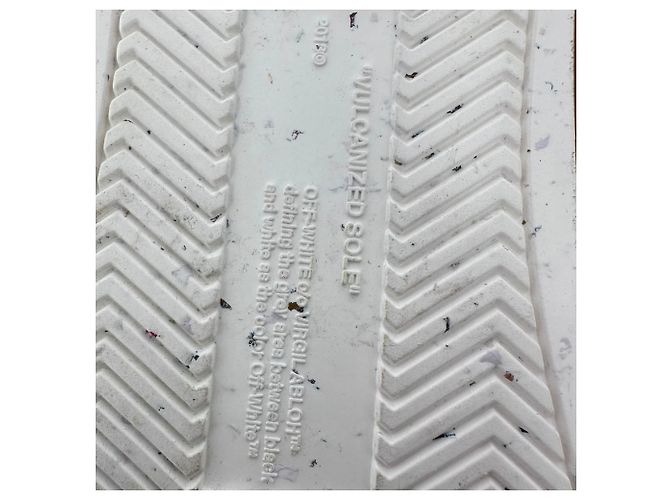 Off White Sneakers vulcanizzate Off-White in tela bianca Bianco Crudo - vista 9