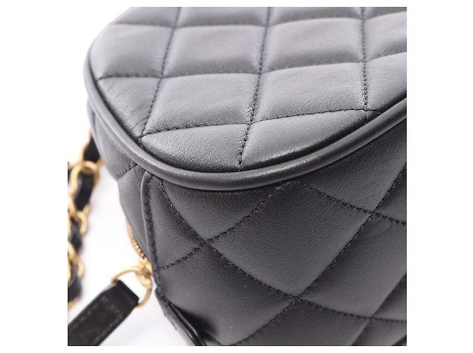 Borsa a tracolla 2WAY Chanel Lambskin Mini Bowling Nero - vista 3