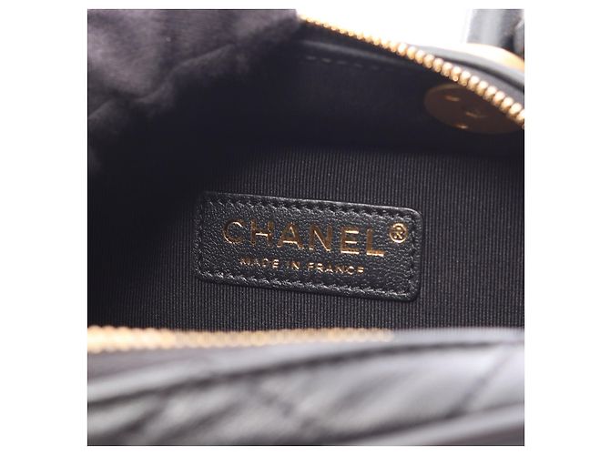 Borsa a tracolla 2WAY Chanel Lambskin Mini Bowling Nero - vista 5