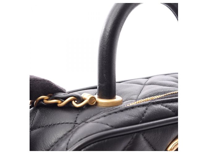 Borsa a tracolla 2WAY Chanel Lambskin Mini Bowling Nero - vista 8