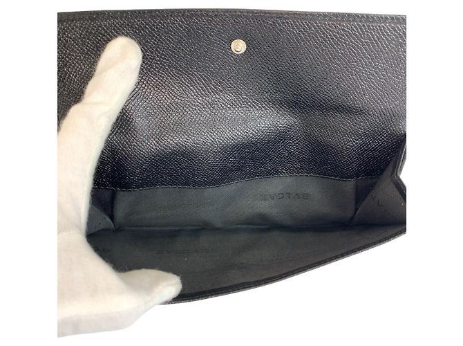 Bulgari Bvlgari Leather Classico Black Long Wallet - view 5