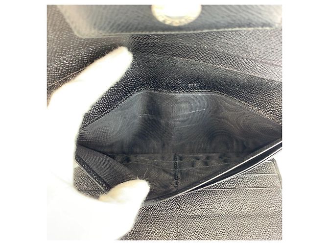 Bulgari Bvlgari Leather Classico Black Long Wallet - view 6