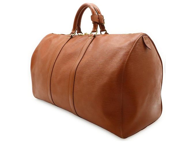 Borsa Boston Louis Vuitton Epi Leather Keepall 50 Marrone - vista 2
