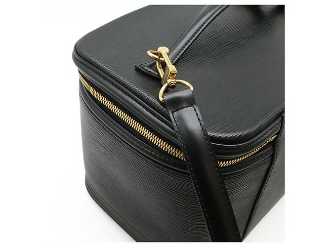 Beauty case 2WAY in pelle Epi Louis Vuitton Nero - vista 4