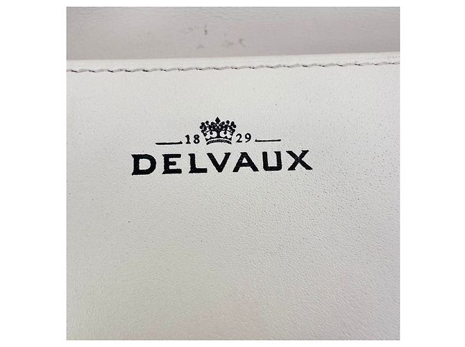 Borsa a tracolla Delvaux Madame PM in pelle bianca Bianco Crudo - vista 13