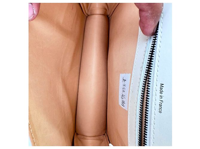 Borsa a tracolla Delvaux Madame PM in pelle bianca Bianco Crudo - vista 14