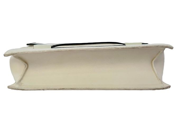 Borsa a tracolla Delvaux Madame PM in pelle bianca Bianco Crudo - vista 6