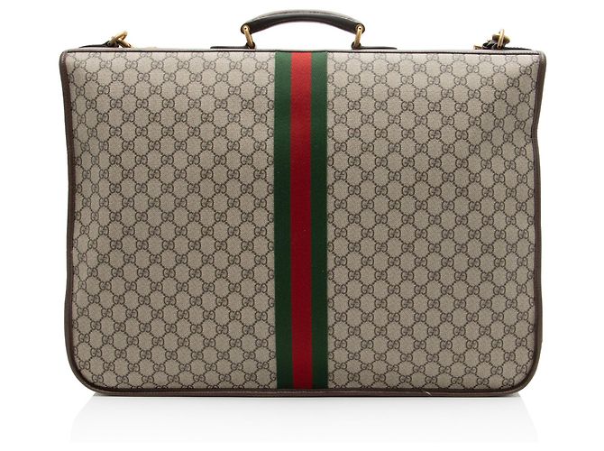 Sacca da viaggio Gucci GG Supreme Ophidia Savoy Marrone Beige - vista 3