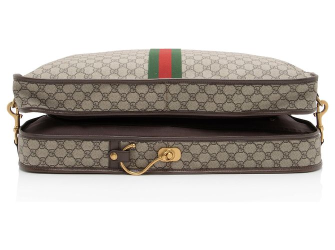 Sacca da viaggio Gucci GG Supreme Ophidia Savoy Marrone Beige - vista 4