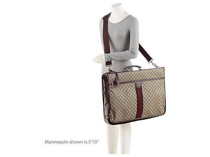 Sacca da viaggio Gucci GG Supreme Ophidia Savoy Marrone Beige - vista 5