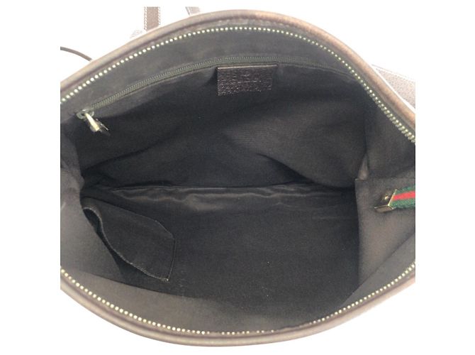 Borsa a tracolla Gucci Princy GG Canvas e pelle Marrone - vista 9