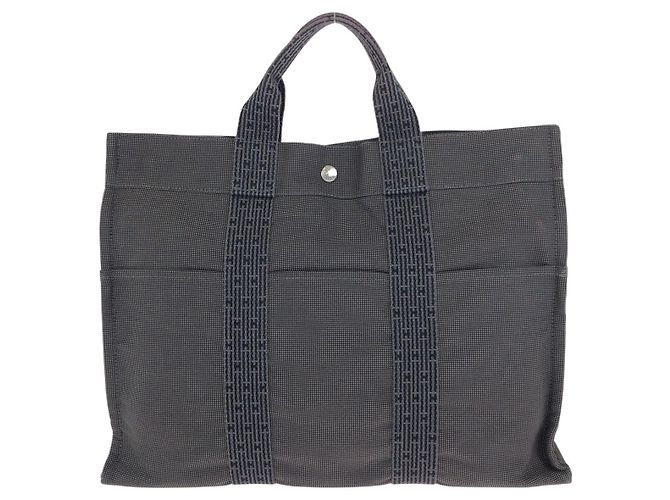 Hermès Hermes Herline MM Tote Tasche Grau - Ansicht 2
