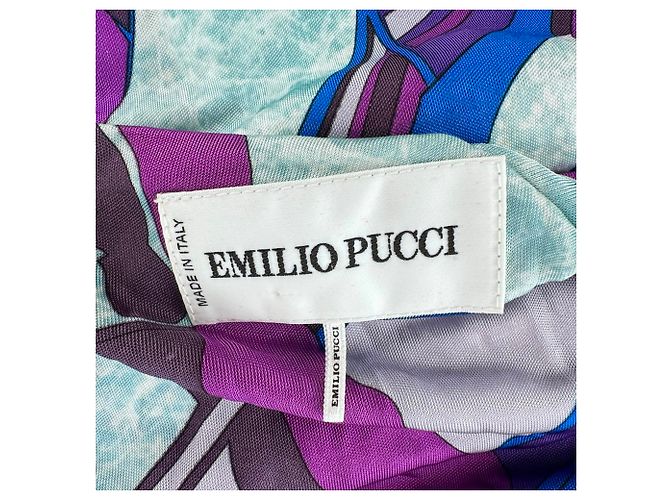 Abito midi stampato Emilio Pucci in viscosa multicolore - vista 6