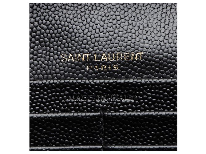 Cartera con cadena Monogram Matelassé Grain de Poudre Mixta Saint Laurent Negro - vista 8