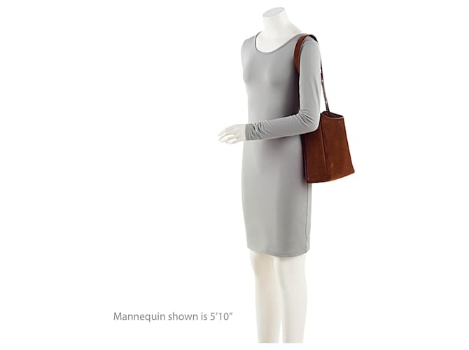 Tory Burch Suede Romy Small Hobo Marrone - vista 5