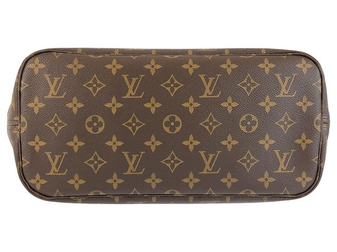 Borsa Tote Louis Vuitton Neverfull MM in PVC/Pelle Marrone - vista 10
