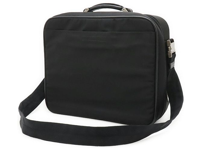 Valigetta Prada in nylon e pelle con logo triangolo Nero - vista 2