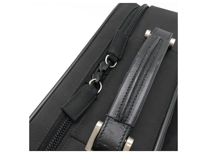 Valigetta Prada in nylon e pelle con logo triangolo Nero - vista 4