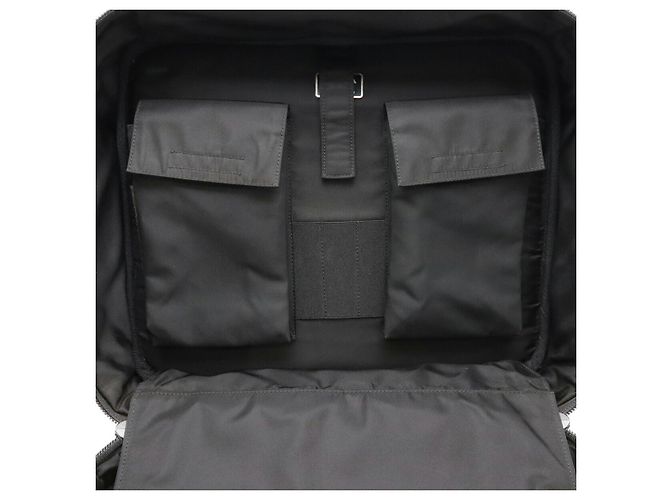 Valigetta Prada in nylon e pelle con logo triangolo Nero - vista 7
