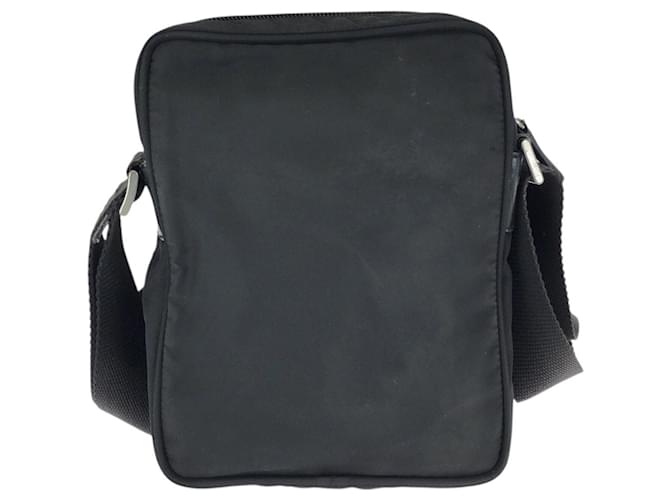 Borsa a tracolla Prada Nylon Tessuto Triangle Logo Nero - vista 2