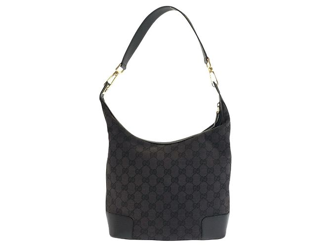 Borsa a tracolla Gucci GG Canvas e pelle Nero - vista 2
