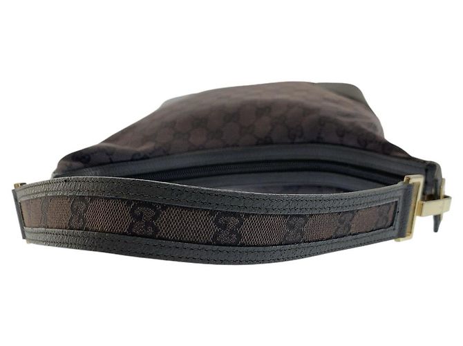 Borsa a tracolla Gucci GG Canvas e pelle Nero - vista 8