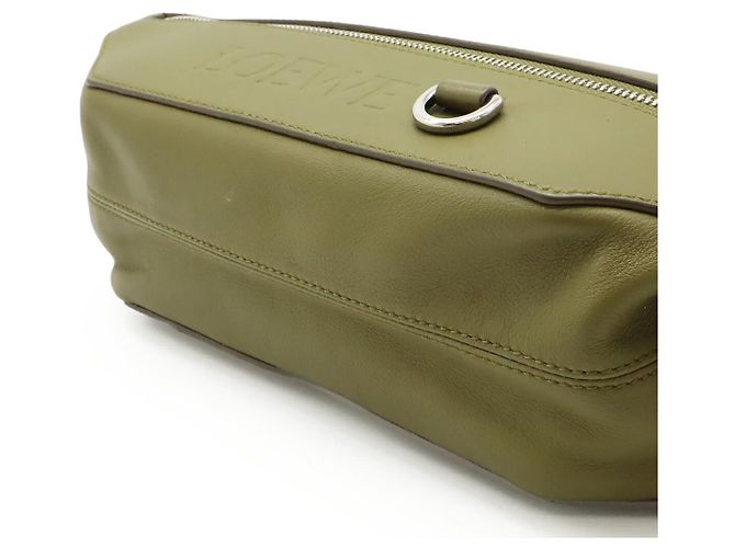 Borsa a tracolla convertibile in pelle Loewe Verde - vista 3